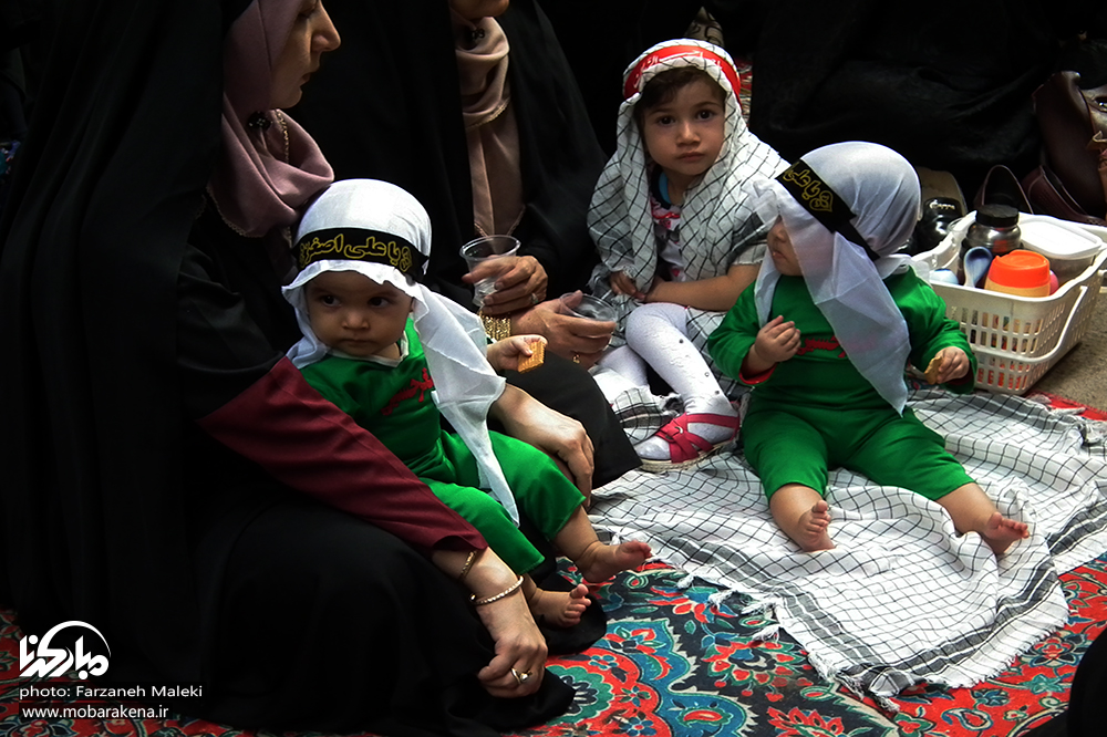 مراسم شیرخوارگان حسینی در مبارکه/ تصاویر