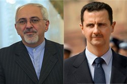 ظریف دیروز با بشار اسد در دمشق دیدار کرد.