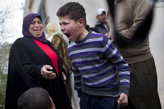 خشم کودک «خانه خراب» فلسطینی/عکس