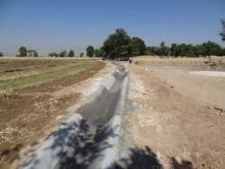 احداث 3 کیلومتر کانال آبرسانی در شهرستان مبارکه