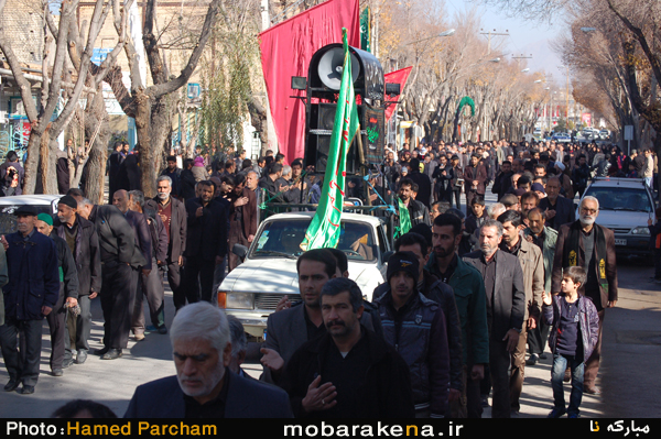 گزارش تصویری از عزاداری مردم مبارکه دراربعین حسینی