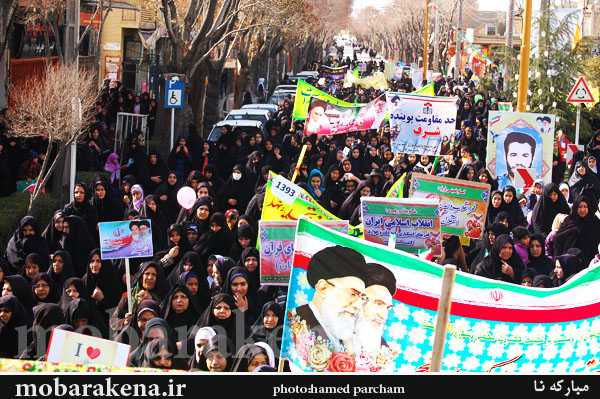 راهپیمایی باشکوه22 بهمن مردم همیشه در صحنه شهرستان مبارکه