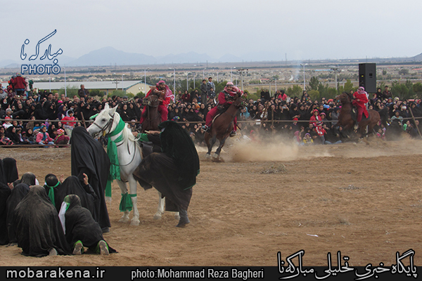 بازسازی واقعه عاشورا در مبارکه/ گزارش تصویری سری اول