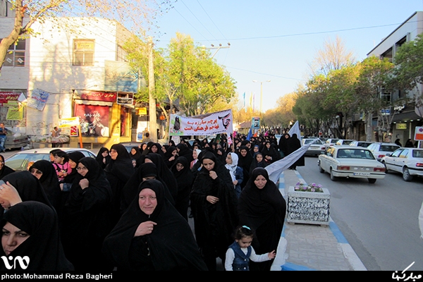 تصاویر پیاده روی حامیان عفاف و حجاب فاطمی در شهرستان مبارکه