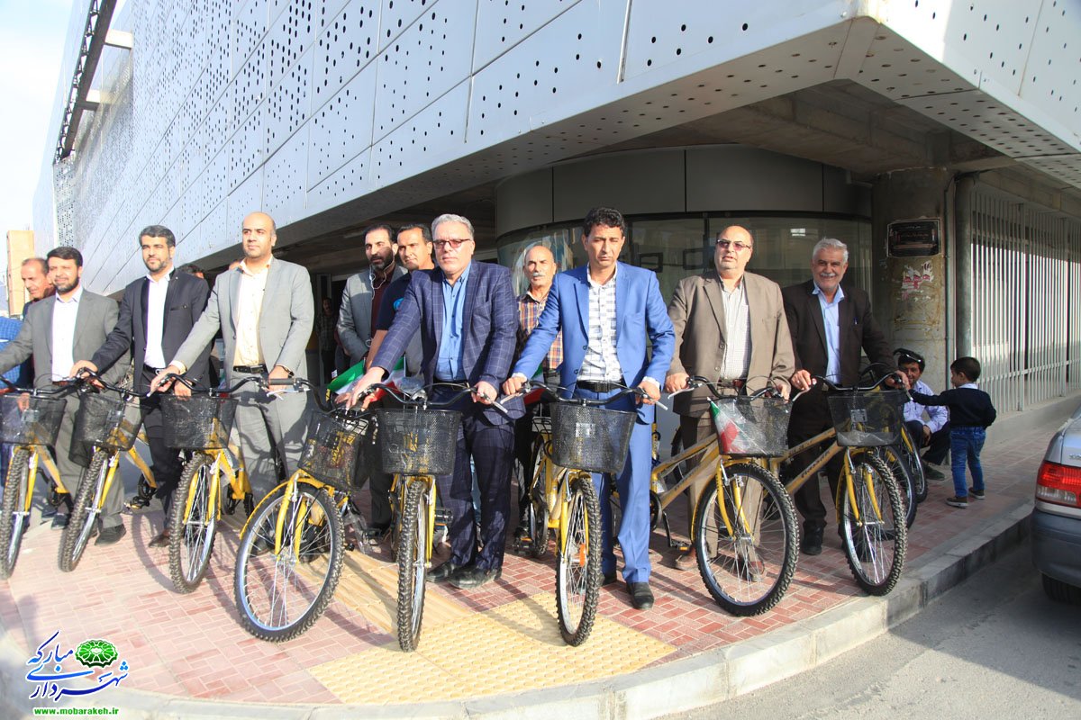 نخستین ایستگاه های دوچرخه شهری شهرستان درشهر مبارکه راه اندازی شد