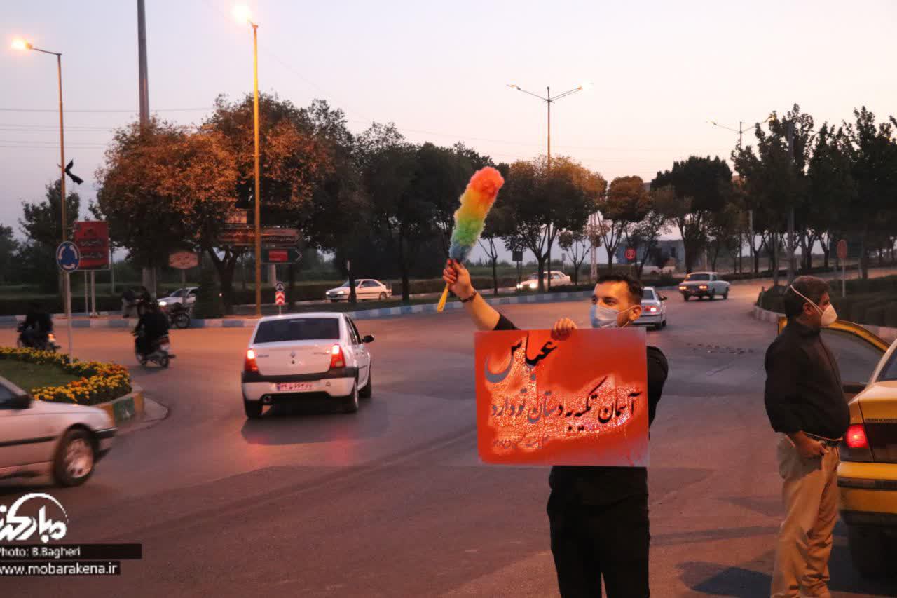 تصاویر|برپایی ایستگاه صلواتی ما ملت امام حسینیم
